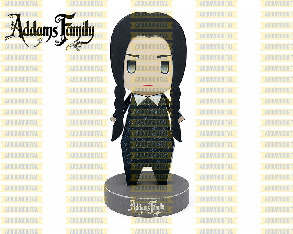 Molde Wandinha - Familia Addams ArquivoDigital